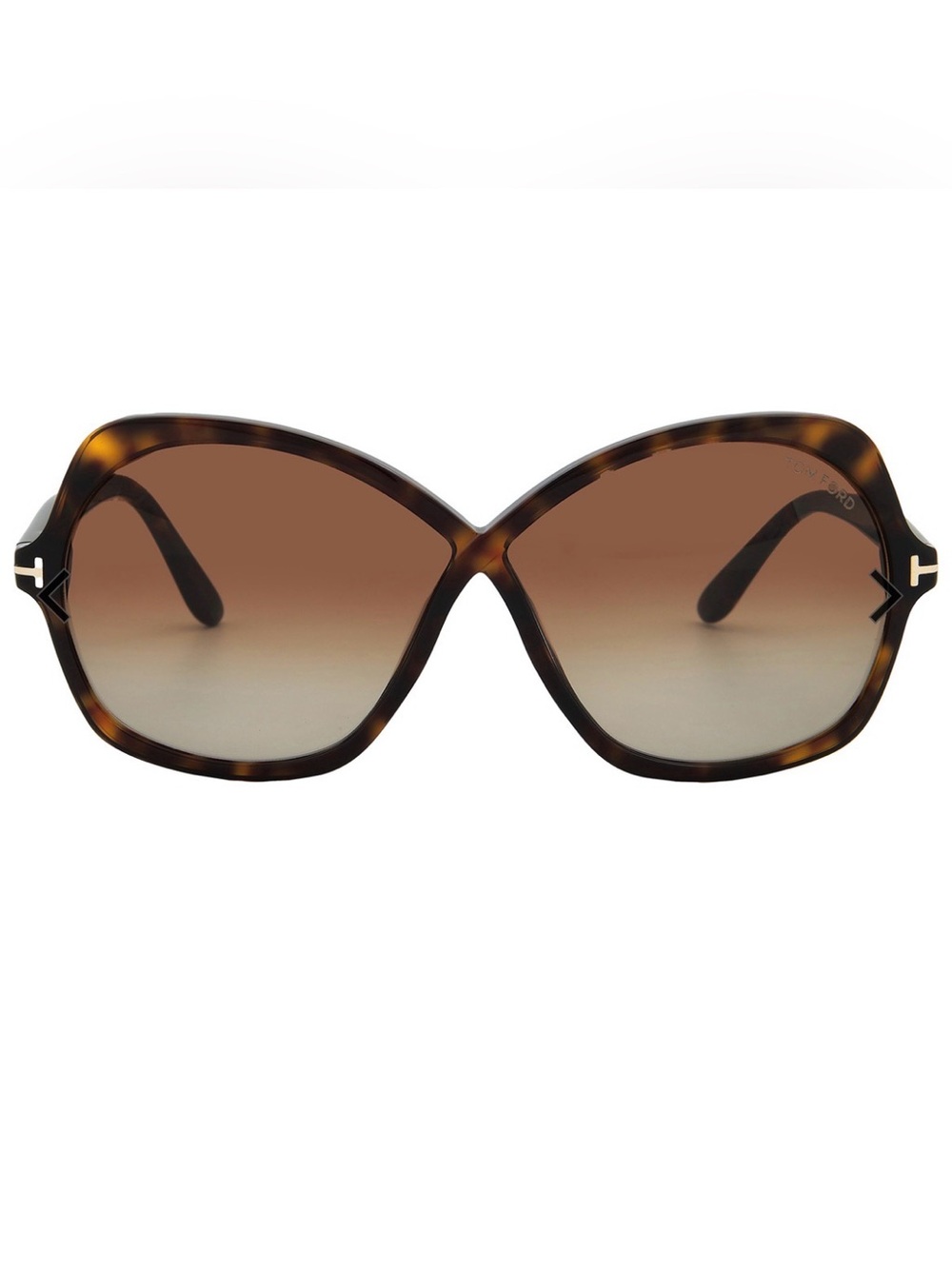 Tom Ford Rosemin Gradient Brown Butterfly Ladies Sunglasses